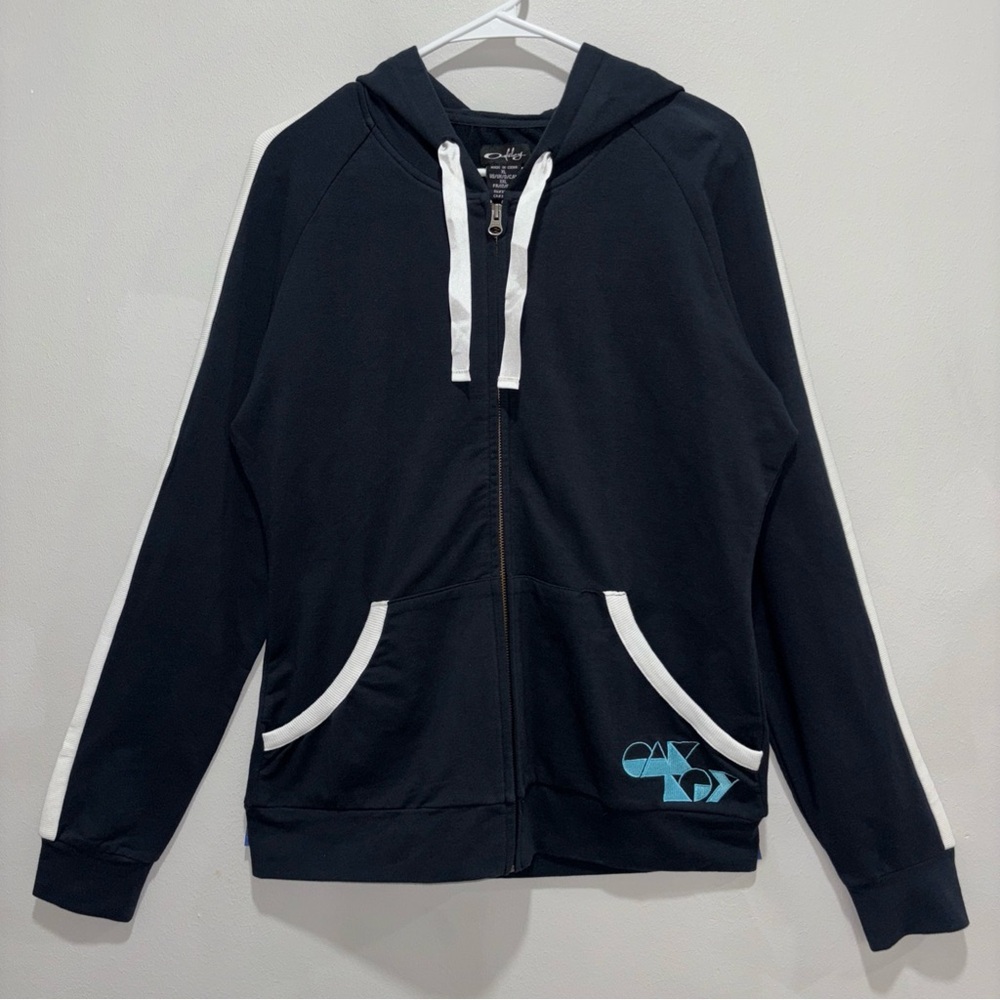 Fall 2009 Oakley  Full Zip Hoodie  Women’s Size XL Ribbon Drawstring